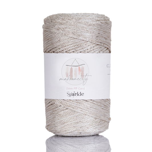 **2 mm x 125 yarda (375 fit) Simli Polyester Makrome İpi