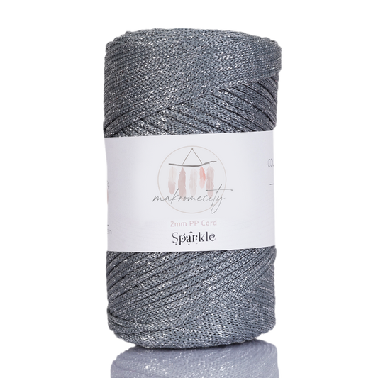 **2 mm x 125 yarda (375 fit) Simli Polyester Makrome İpi