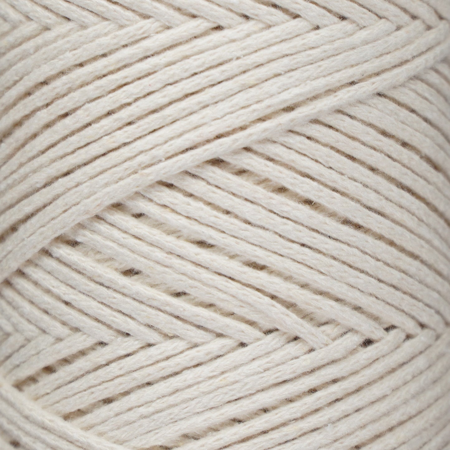 Premium 250 gr 185 metre 2mm Koton Pamuk Makrome İpi - Ekru