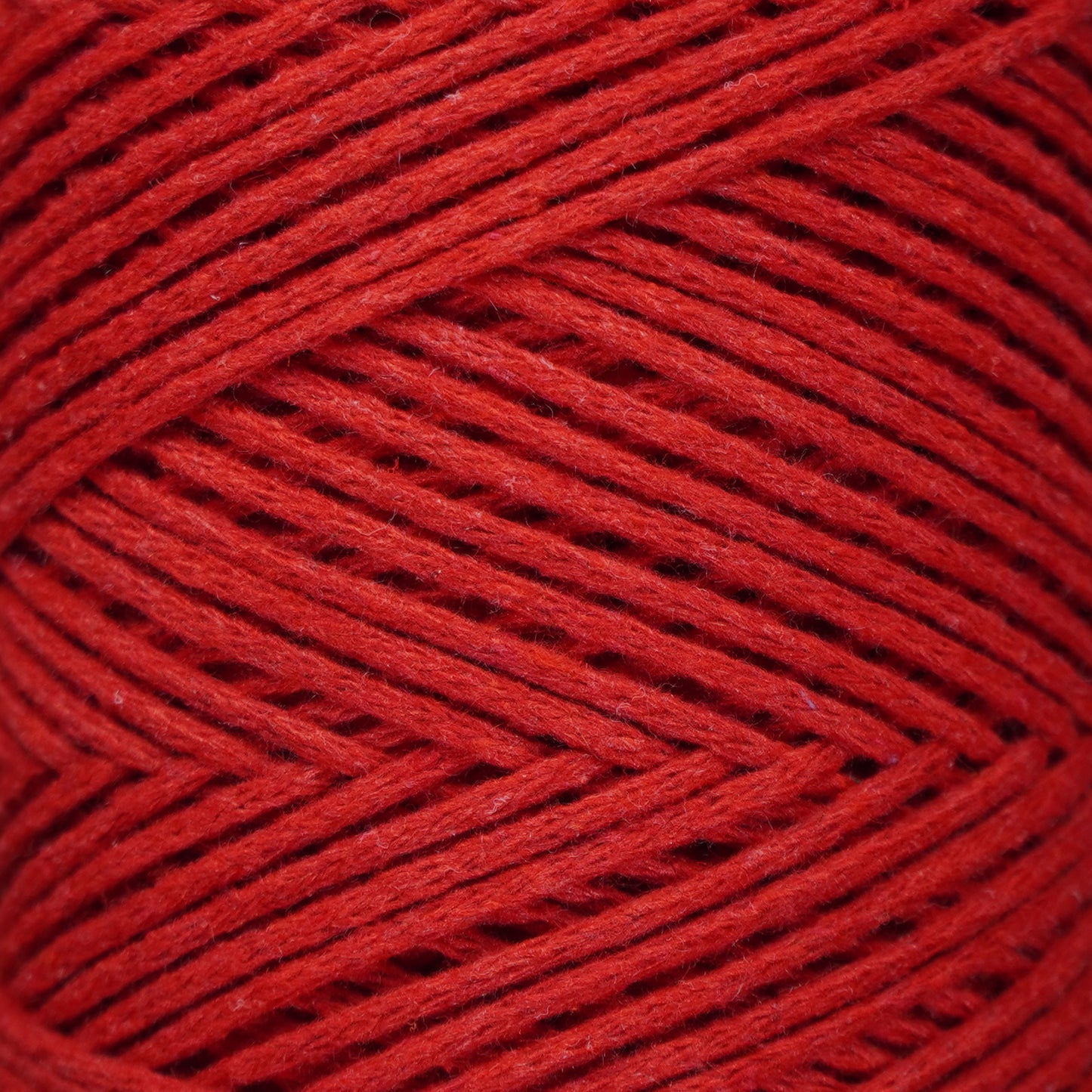 Premium 250 gr 185 metre 2mm Koton Pamuk Makrome İpi - Kırmızı