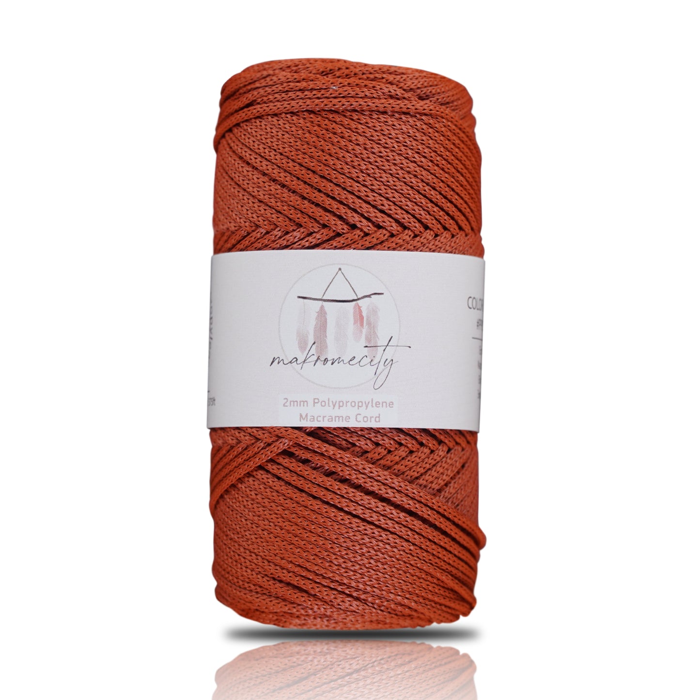 Polyester Makrome İpi 2mm x 115 metre - Kiremit 