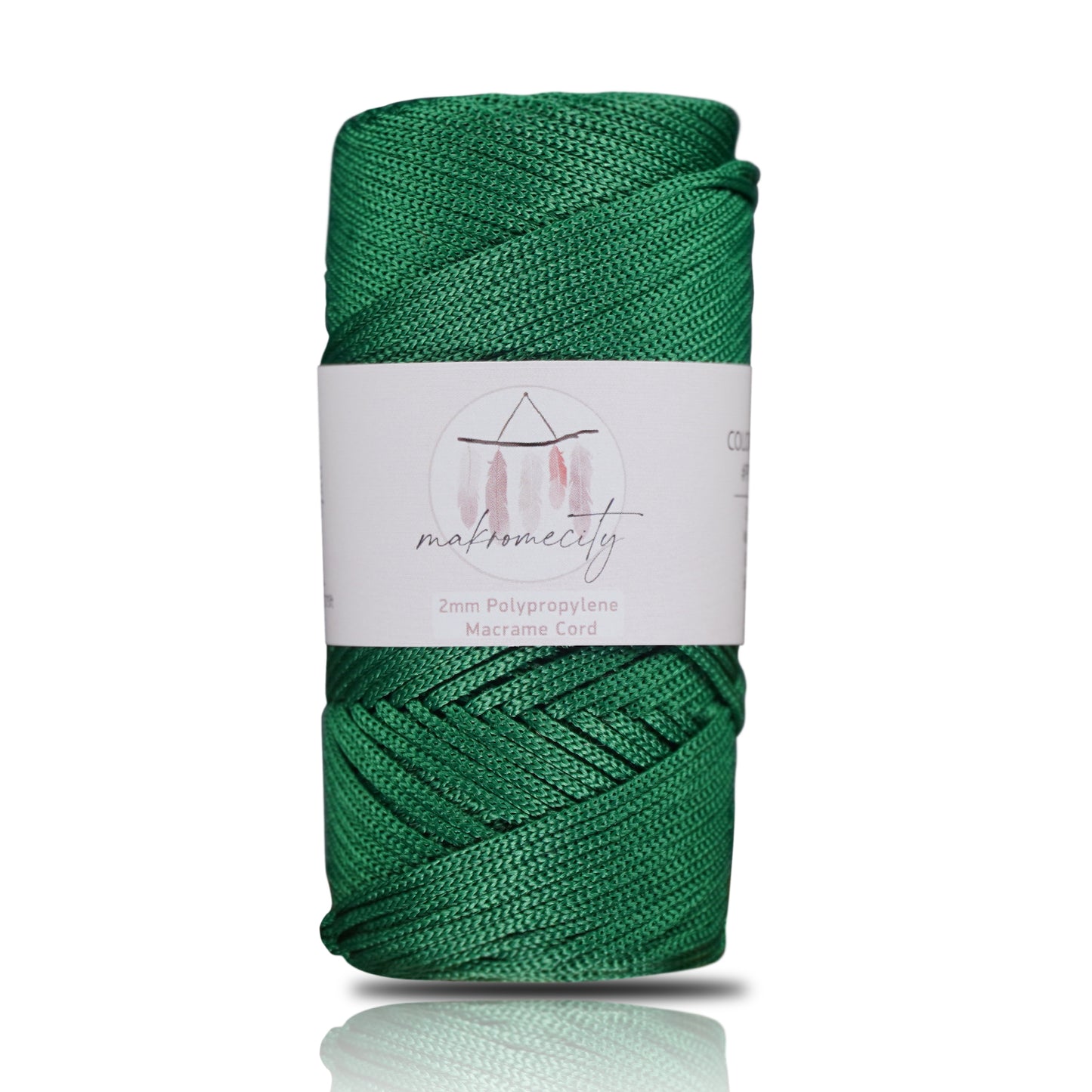 Polyester Makrome İpi 2mm x 115 metre - Benetton Yeşili 