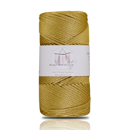 Polyester Makrome İpi 2mm x 115 metre - Hardal 