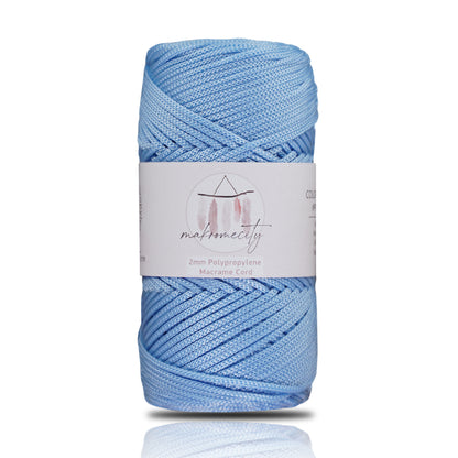 Polyester Makrome İpi 2mm x 115 metre - Bebe Mavi 