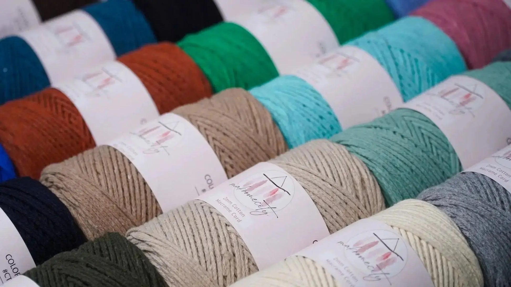 Cotton Macrame Cord 2mm x 195 Yards (590 feet) 2mm - Orange Makromecity