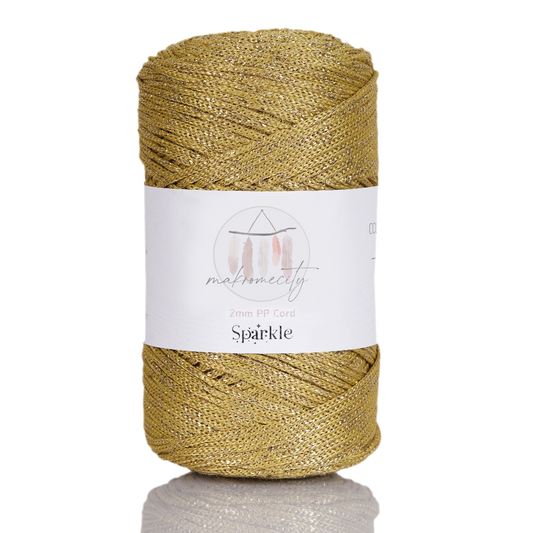 **2 mm x 125 yarda (375 fit) Simli Polyester Makrome İpi 